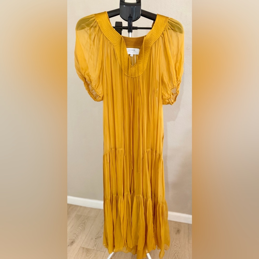 La Ligne Mustard Yellow Maxi Dress